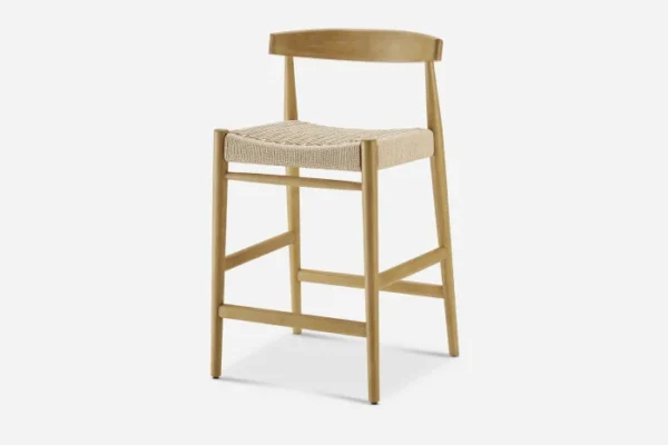 Austen Counter Stool, White Wash - Image 3