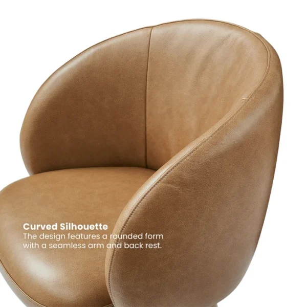 Cassidy Leather Swivel Chair - Image 6