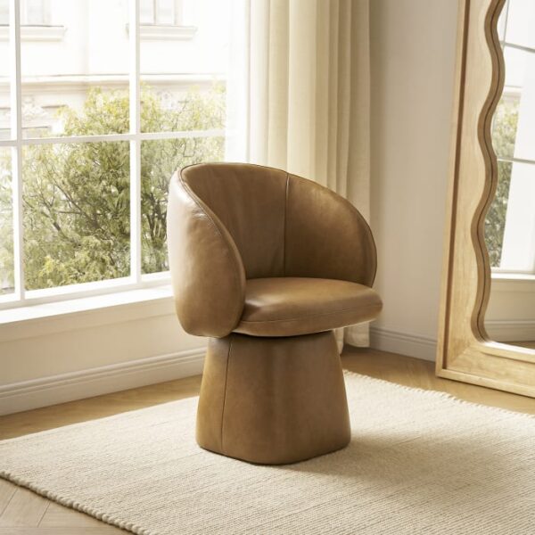 Cassidy Leather Swivel Chair