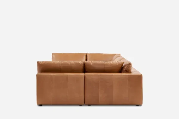 Dawson Leather Pit-Sectional Sofa - Image 3