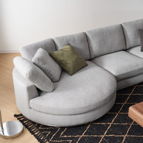 Hamilton Round Chaise Sectional Sofa - Image 4