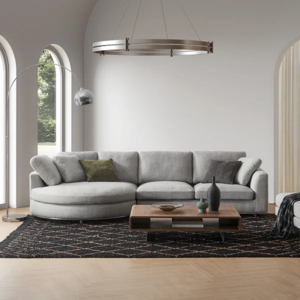 Hamilton Round Chaise Sectional Sofa - Image 9