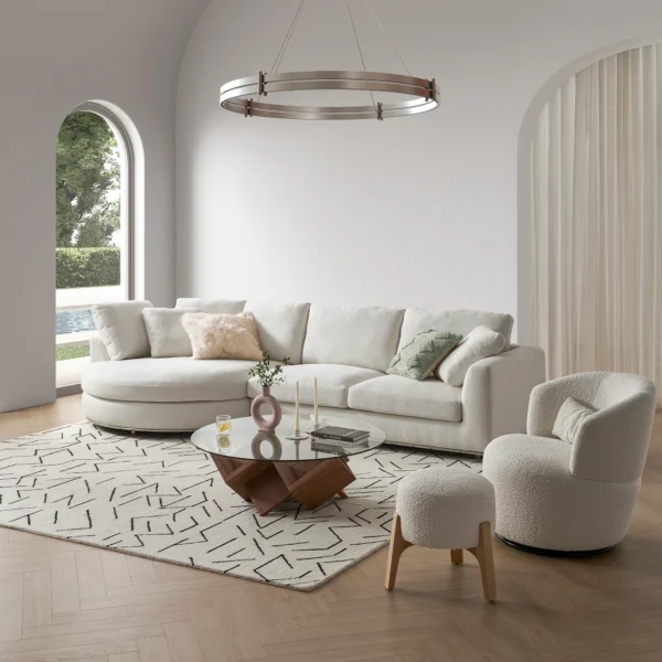 Hamilton Round Chaise Sectional Sofa - Image 15