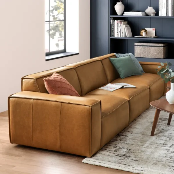 Jonathan Leather Extended Sofa