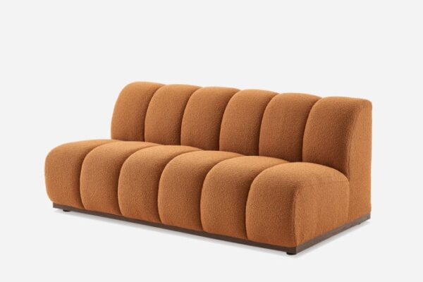 Marlow Performance Bouclé Armless 2 Seater Sofa - Image 3