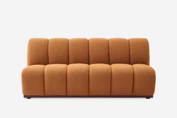 Marlow Performance Bouclé Armless 2 Seater Sofa - Image 8