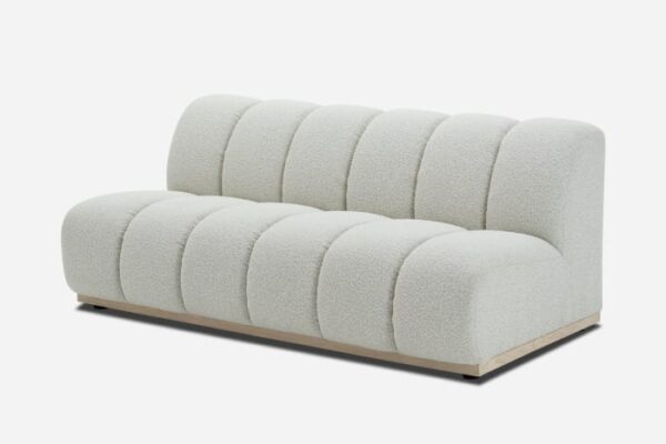 Marlow Performance Bouclé Armless 2 Seater Sofa - Image 12