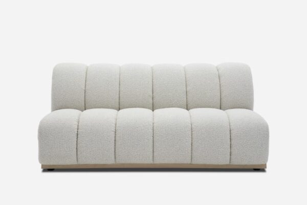 Marlow Performance Bouclé Armless 2 Seater Sofa