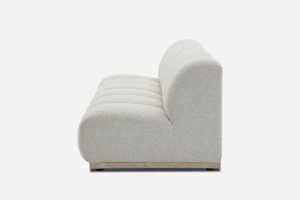 Marlow Performance Bouclé Armless 2 Seater Sofa - Image 11