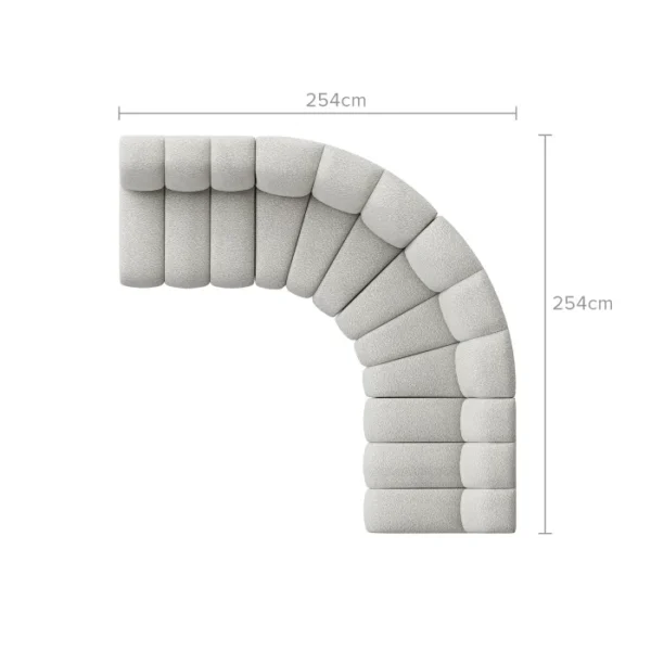 Marlow Performance Bouclé L-Shape Sectional Sofa - Image 3