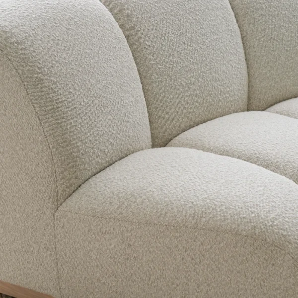 Marlow Performance Bouclé Armless 2 Seater Sofa - Image 13