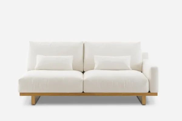 Mori Performance Fabric Single Arm 2 Seater Sofa - Image 8