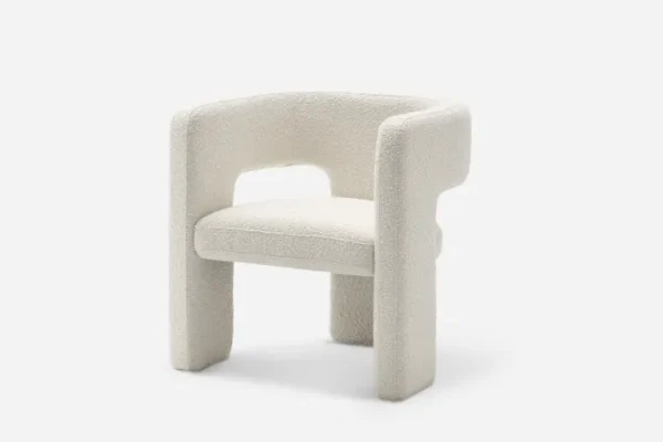 Paloma Bouclé Armchair, Snow - Image 2