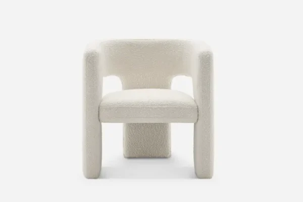 Paloma Bouclé Armchair, Snow - Image 7