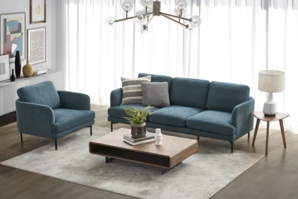 Pebble 3 Seater Sofa with Ottoman - Image 18