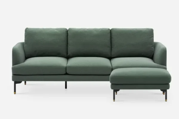 Pebble 3 Seater Sofa with Ottoman - Image 15