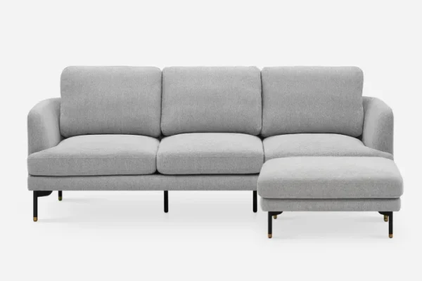 Pebble 3 Seater Sofa with Ottoman - Image 7