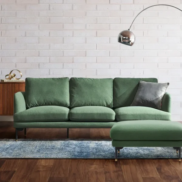 Pebble 3 Seater Sofa with Ottoman - Image 14