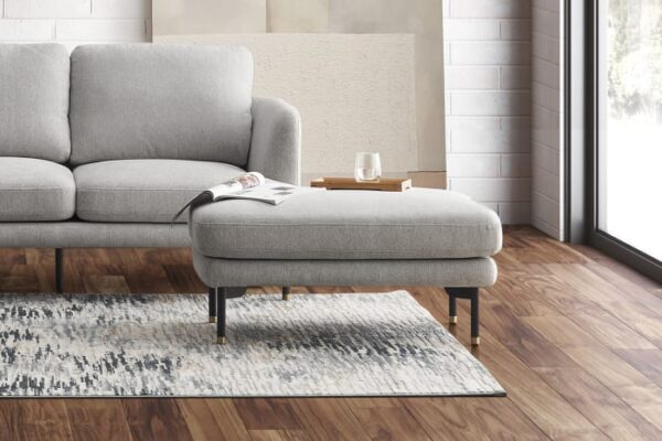 Pebble 3 Seater Sofa with Ottoman - Image 5