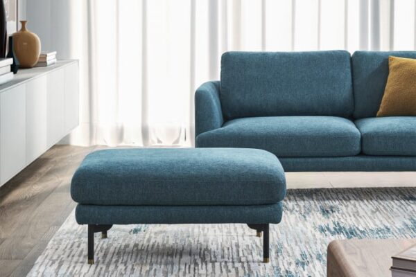 Pebble 3 Seater Sofa with Ottoman - Image 17