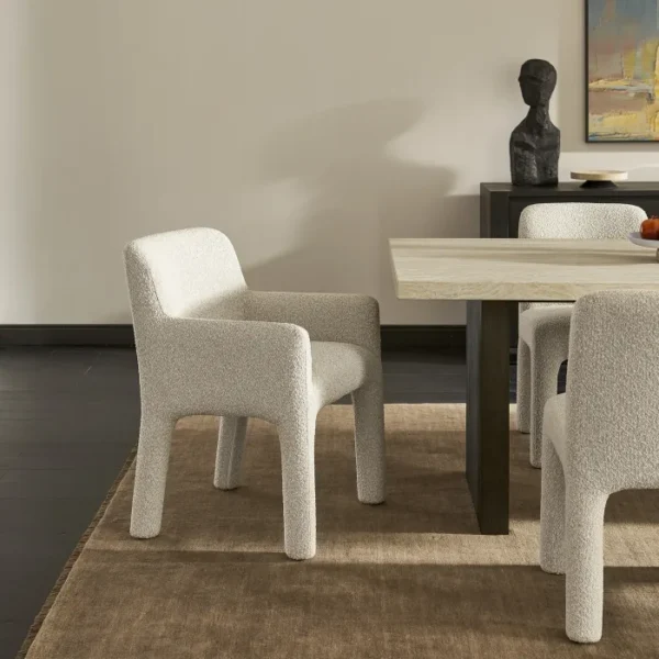 Sonia Performance Bouclé Dining Arm Chair - Image 10