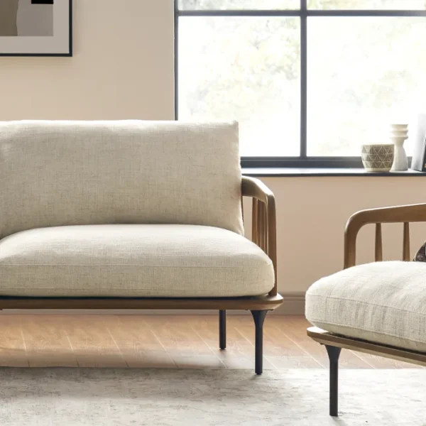 Wayne Armchair with Ottoman - Image 5