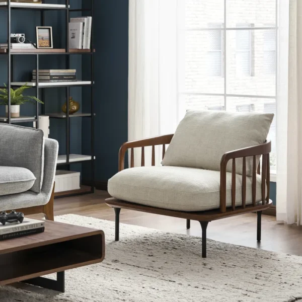 Wayne Armchair with Ottoman - Image 8