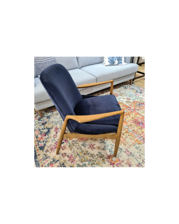 Eric Armchair in Navy (Customise your way) - Image 2