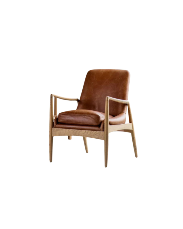 Eric Armchair in Tan leather (Customise your way)