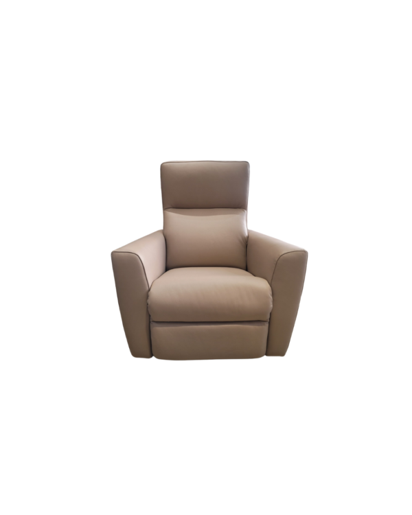 Koan Recliner in Beige Leather (Customise your way)